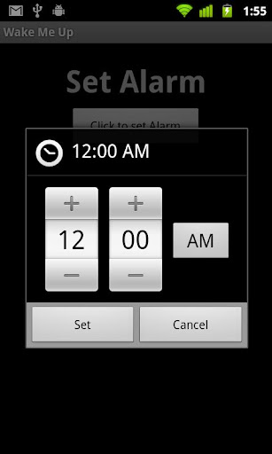 Wake Me Up Alarm Application