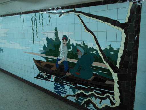Плитка искусства в метро