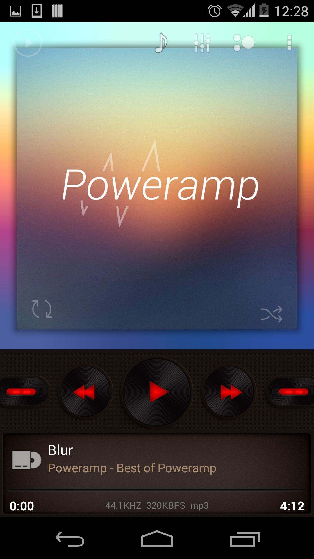 Android application Skin for Poweramp Brunneus screenshort
