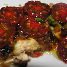 Black cherry tomato tart