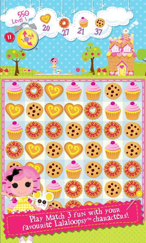 Android application Lalaloopsy Puzzle Match screenshort