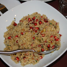 Couscous or Burglar Salad with Pomegranate Seeds