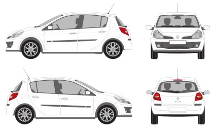 Vectorial Renault Clio