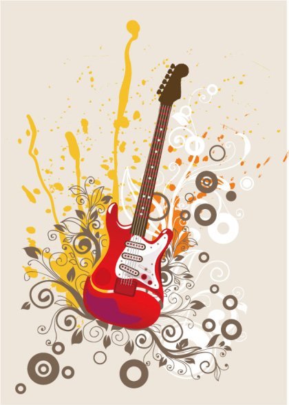 What about some more vector guitars and swirls? jt009pq What about some more vector guitars and swirls?