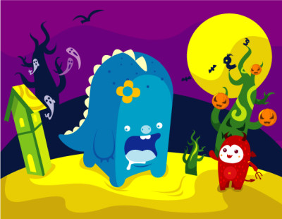 Vector monsters anticipating Halloween! vmonsters003 Vector monsters anticipating Halloween!