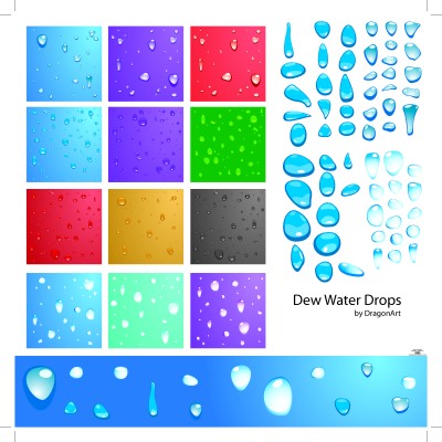 Vector%20-%20Dew%20Water%20Drops%20by%20DragonArt Vector Water Drops by DragonArt