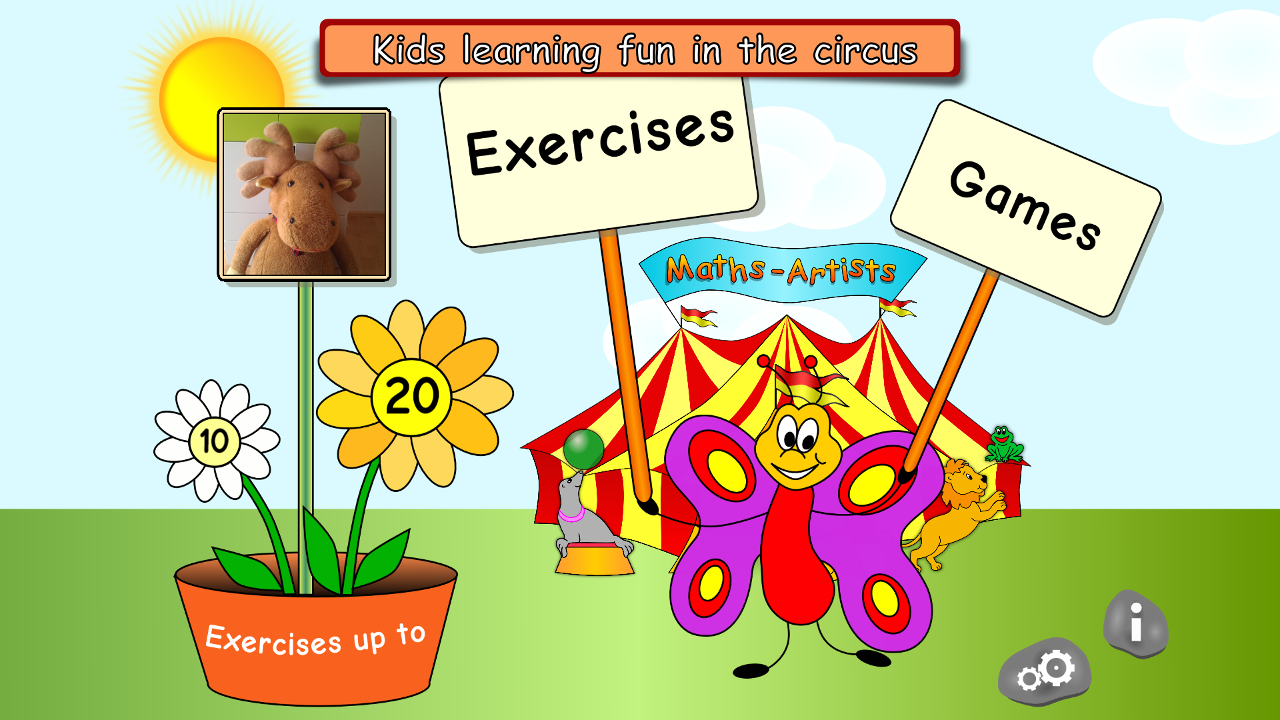 Android application Maths Artists first grade screenshort