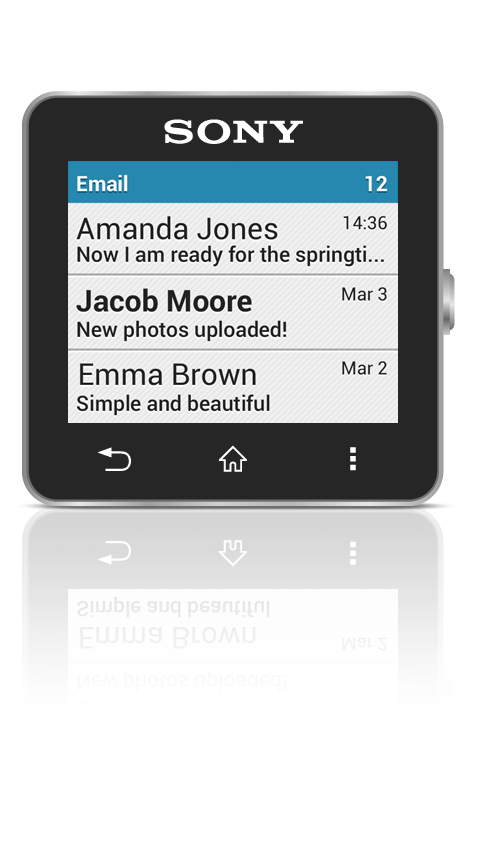 Android application Email smart extension screenshort