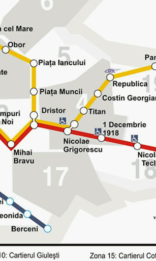 Harta Metrou Bucuresti