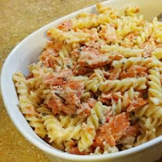 Cheesy Salmon Pasta Alfredo