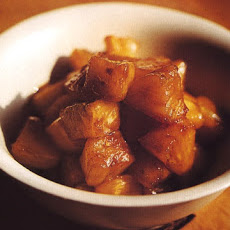 Pineapple in Brown Sugar with Ice Cream