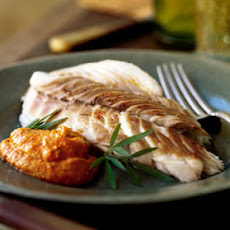 Red Snapper Baked in Salt with Romesco Sauce