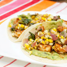 Shrimp Tacos with Corn Salsa