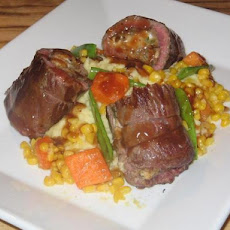 Provencal Roast Lamb Stuffed With Figs, Goat's Cheese and Walnut