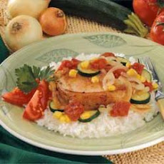 Pork Chop Veggie Medley