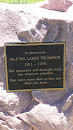 Martha Lafite Thompson Memorial Plaque