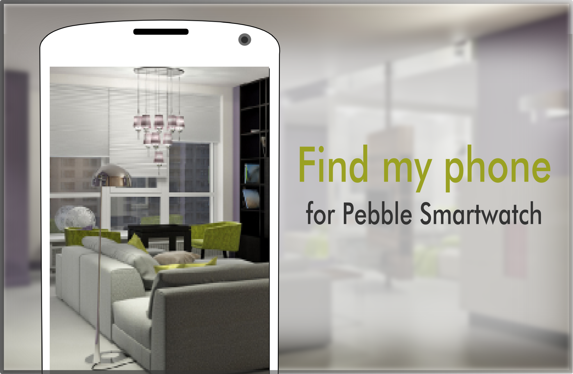 Android application Find phone for Pebble screenshort