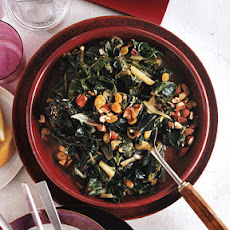 Swiss Chard with Raisins and Almonds