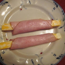 A Healthy After-School Snack, Ham Wrapped Cheese Sticks