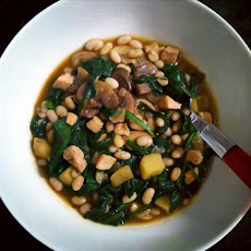 Chicken, Navy Bean, and Spinach Stew Recipe Recipe