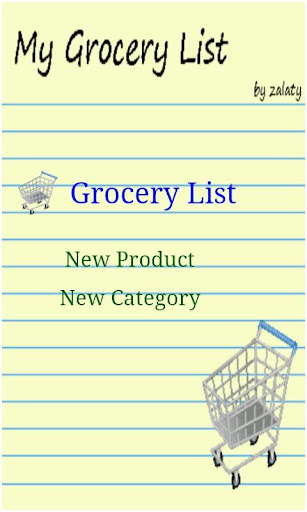 My Grocery List