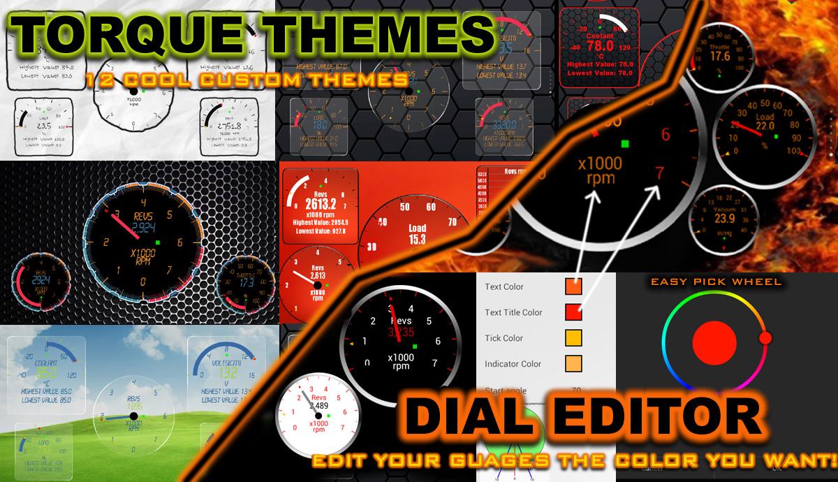 Android application Torque Themes &amp; Editor (OBD 2) screenshort