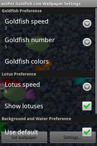 【免費個人化App】aniPet Goldfish LiveWallpaper-APP點子