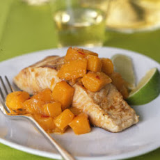 Seared Mahimahi with Hot-and-Sour Mango Relish