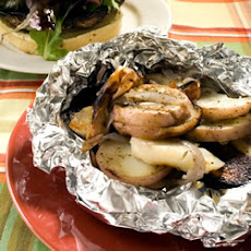 Grilled Potatoes and Onion
