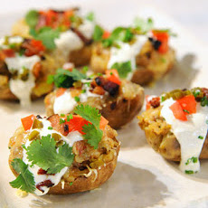 Taco-Stuffed Potato Skins