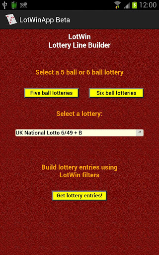 LotWin Lottery Line Builder