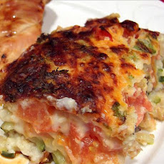 Impossible Zucchini-tomato Cheese Pie