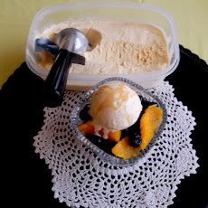 Maple Semifreddo Served Over Macerated Berries