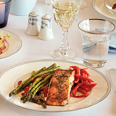 Caramelized Maple-and-Garlic-Glazed Salmon