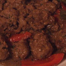 Mongolian Lamb Meatballs With Spicy Sauce