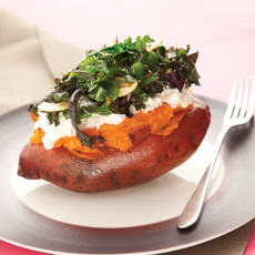Sweet Potato with Kale and Ricotta