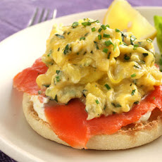 Egg and Smoked Salmon Open-Faced Breakfast Sandwich Recipe