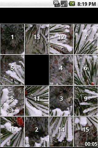 Winter Snow slide puzzles