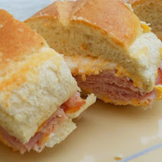 Top to Bottom Ham & Cheese Sandwich