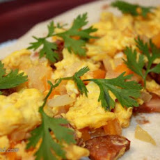 Chorizo, Egg and; Cheese Wraps