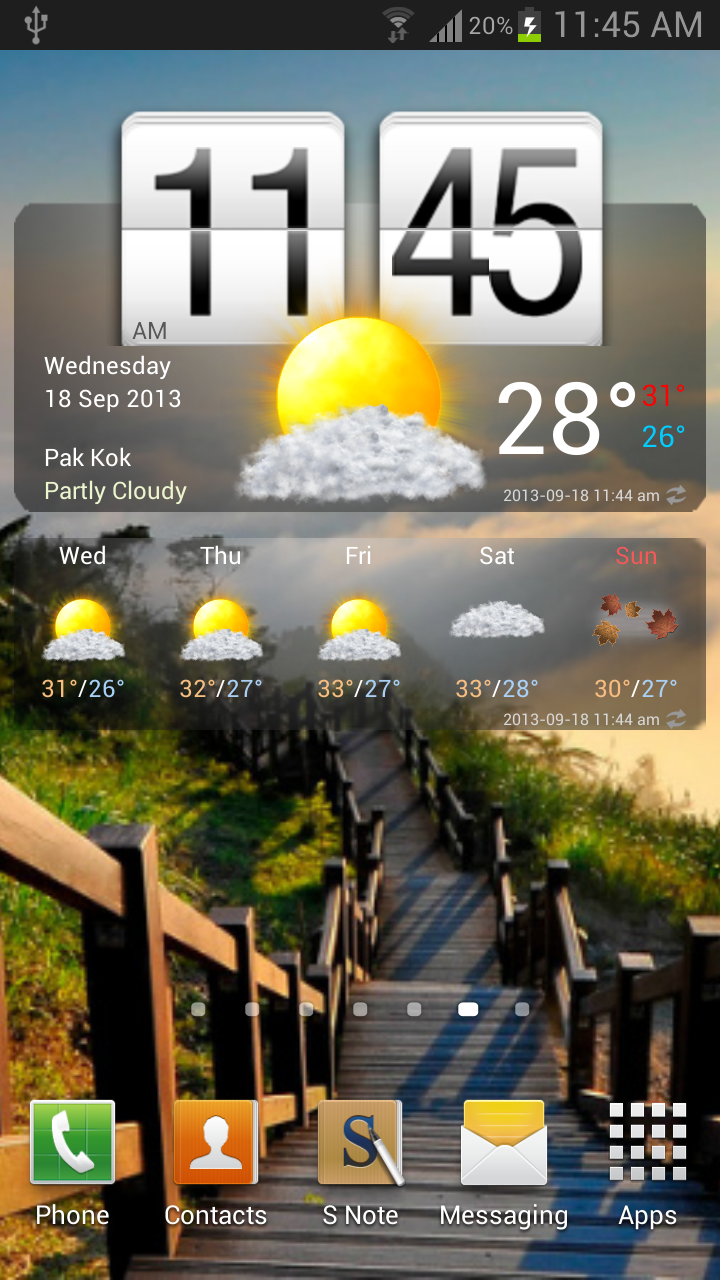 Android application Weather Clock Pro screenshort