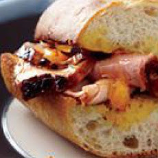 Chinese Roast Pork on Garlic Bread