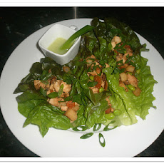 Chicken Lettuce Wraps with Wasabi Lime Dressing