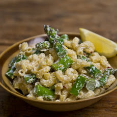 Goat Cheese and Asparagus Macaroni Salad
