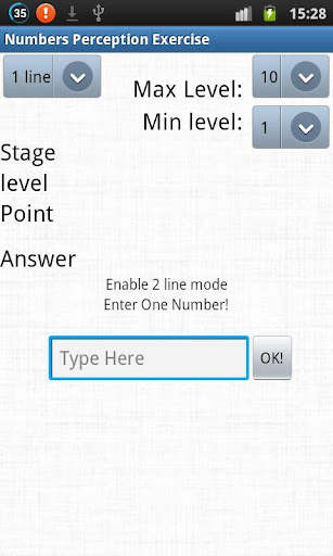 Number Perception Exercise