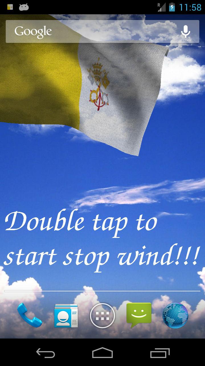 Android application 3D Vatican Flag + screenshort