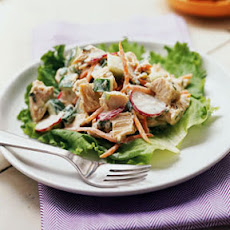 Chicken, Carrot, and Cucumber Salad