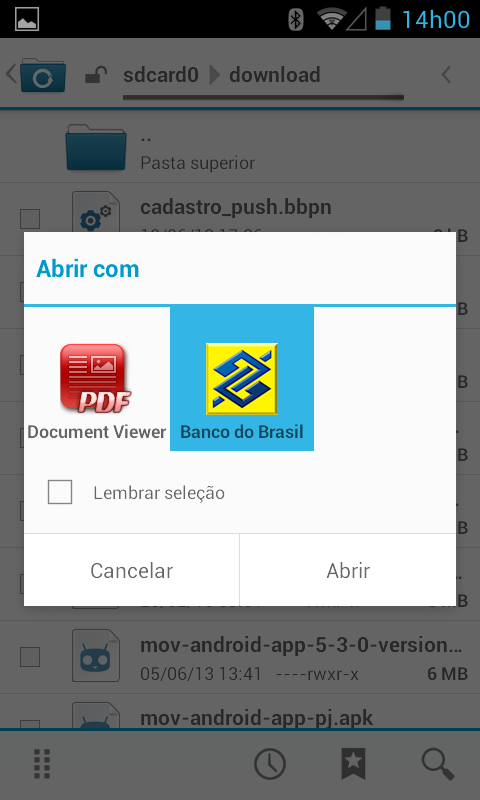 Android application Leitor Código de Barras de PDF screenshort