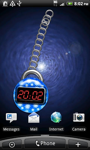 Blue Digital Clock