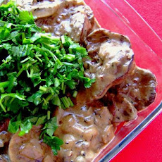 Chicken Liver Stroganoff
